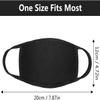 3PCS Fashion Protective, Unisex Black Dust Cotton, Washable, Reusable Cotton Fabric view 2