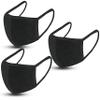 3 Pack Face Covering, Unisex Black Dust Cotton, Washable, Reusable Cotton Fabric USA in Stock view 1