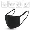 3 Pack Face Covering, Unisex Black Dust Cotton, Washable, Reusable Cotton Fabric USA in Stock view 4