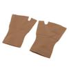1 Pair Womens Mens Fingerless Compression Gloves Hand Wrist Support Joint Pain Relief/Enhance Circulation - S M L XL - Black/Skin Color view 1