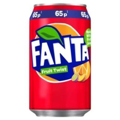 Coca Cola Fanta Fruit Twist 330ml PMP 65p, 330 ml