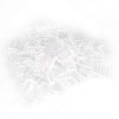 3 Types 100pcs New Clear Plastic Compression Sleeves for Rimless Glasses Fixing Accessories Tools(1.6 * 0.8 * 7.0mm)