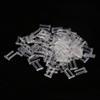 3 Types 100pcs New Clear Plastic Compression Sleeves for Rimless Glasses Fixing Accessories Tools(1.6 * 0.8 * 7.0mm) view 2