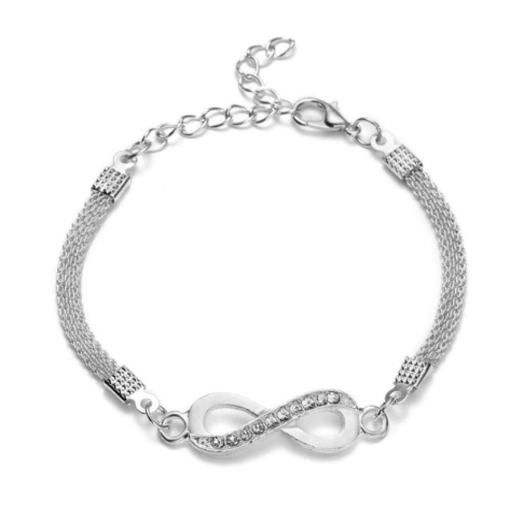 Bracelet Crystal Rhinestone Infinite Bracelet Men And Women Jewelry Bracelet