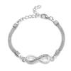 Bracelet Crystal Rhinestone Infinite Bracelet Men And Women Jewelry Bracelet view 1