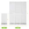 [100 Pack] Disposable Bathroom Napkins, Single-Use Guest Towels, Soft and Absorbent Linen-Feel Paper Hand Towels for Kitchen, Parties, Weddings, Dinners or Events, Silver view 2