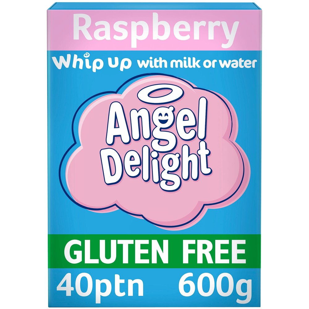 Angel Delight Raspberry Flavour Dessert Mix - 1x600g