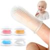 Itsy Bitsy People 360 Finger Toothbrush - Full Surround Silicone Bristles for Babies, Infants and Toddlers. BPA Free - Set of 4, Multi-Colors view 1