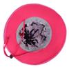 Beekeeping Cowboy Hat Outdoor Mosquito Head Net Hat Jungle Face Cover Bucket Hat UV Proof Insect Net Veil Hat for Bug Fly Mosquito Bee Gnats for Fishing Hiking Gardening and Honey Gathering Red view 3