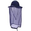 Beekeeping Cowboy Hat Outdoor Mosquito Head Net Hat Jungle Face Cover Bucket Hat UV Proof Insect Net Veil Hat for Bug Fly Mosquito Bee Gnats for Fishing Hiking Gardening and Honey Gathering Blue view 2