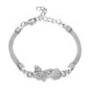 Bracelet Crystal Rhinestone Infinite Bracelet Men And Women Jewelry Bracelet view 1