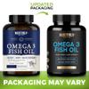 Omega 3 Fish Oil 2000mg, 800mg EPA and 600mg DHA - Enteric Coated and Burpless - Supports Brain, and Heart - Burpless, Non-GMO, 3rd Party Lab Tested and NSF Certified - 120 Softgels view 4