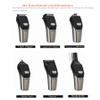 Men's Electric Shaver Professional Hair Trimmer USB Charging Black Waterproof 6 in 1 view 2