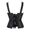 Girl Lingerie Sets Erotic Nightgown Women S Retro Steampunk Corset Vest Sexy Gothic Overbust Top Pu Leather Lace Up Zipper Side Corsets and Bustiers-B_L view 2