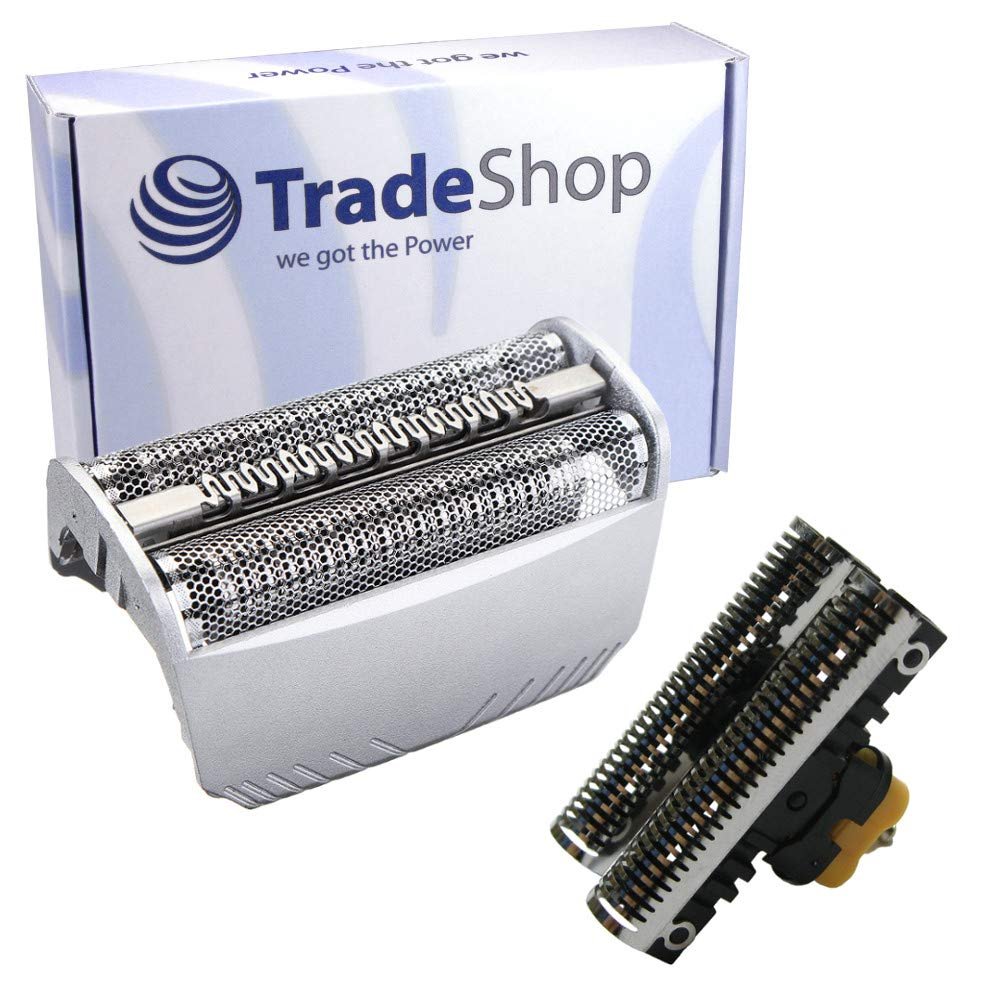 30s shaving foil + blade unit combination pack compatible with Braun (e.g. SmartControl, TriControl, Synchro, etc.)
