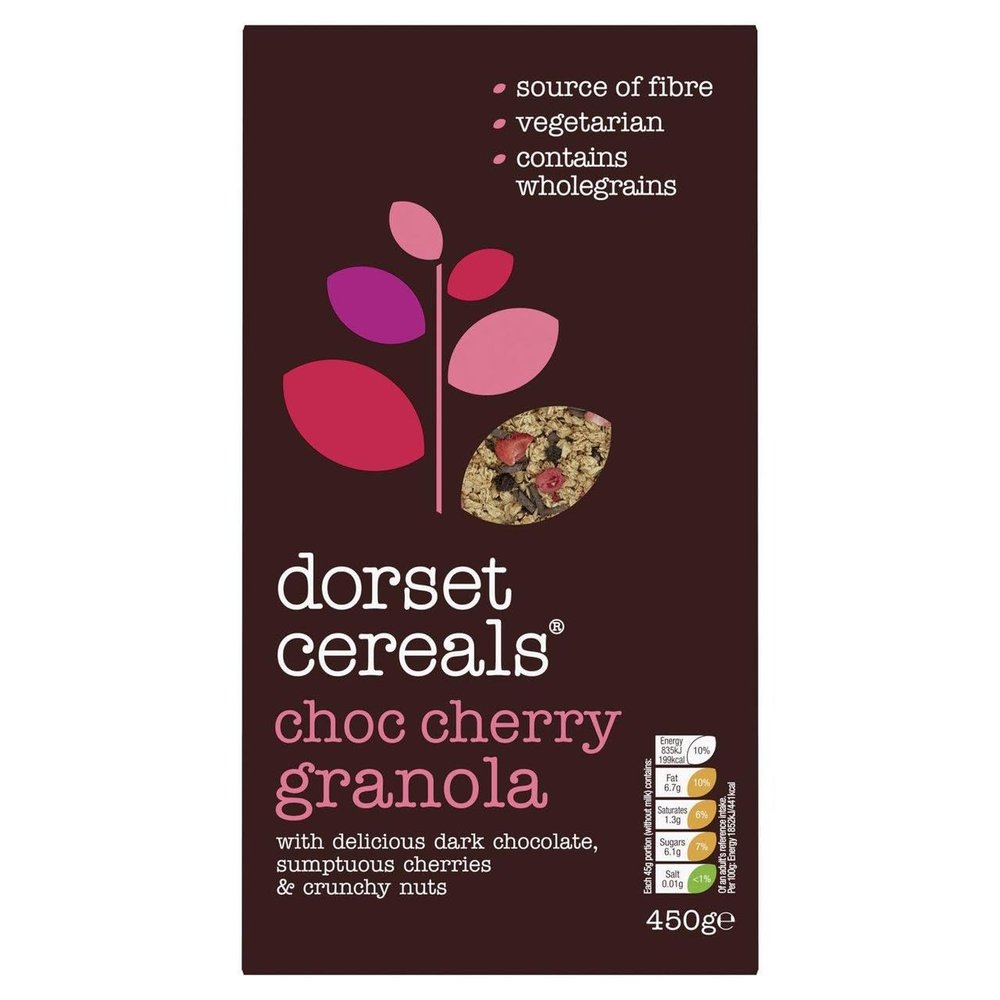 Dorset Cereals Chocolate & Cherry Granola, 450G