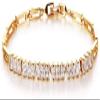 Bracelet Jewelry Birthday Gift_Empty Square Diamond Zircon Ladies Bracelet 18K Exquisite Birthday Ks461 view 1