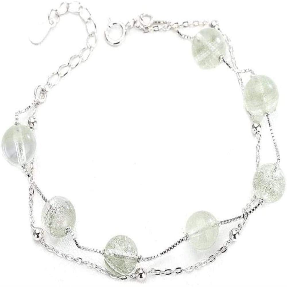Bracelet Jewelry S925 Sterling Silver Bracelet Crystal Bead Bracelet Ladies Multi-Layer Bracelet