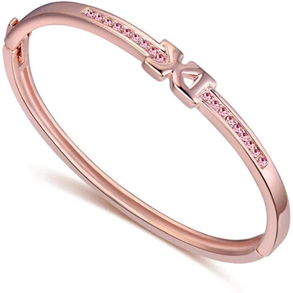 Bracelet Jewelry Letter Creative Rose Gold Bracelet Beautiful Crystal Bracelet Fashion Wild Hand Jewelry