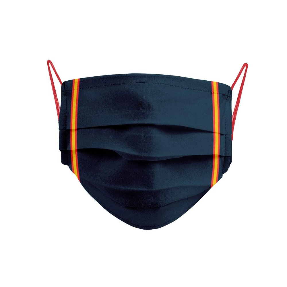 Cencibel Smart Casual Mask Flags of Spain Side and Red Rubbers