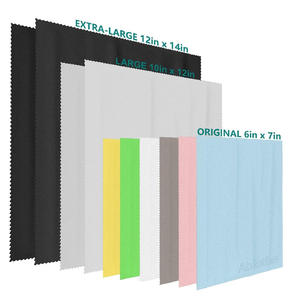 10 Pack Microfiber Cleaning Cloth Large, Lintfree Fiber Cleaning Cloth for Cleaning Lenses, Glasses, Glass, Screens, Cameras, Cell Phone, Eyeglasses, LCD TV Screens, Tablets