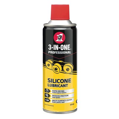 (3 Pack) 3 in One Professional Silicone Lubricant - 400 ml