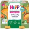 HiPP P'tits Veggies Rice With Curry and Pumpkin From 6 Months Organic 2 Pots view 1