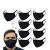 K-Mart K-MART_CLOTH_MASK_P washable fabric facial masks, black, 10 pieces view 1