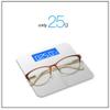Half-Frame Cat-Eye Reading Glasses Anti-Fatigue Optical Glasses, Retro Reading Glasses, Dual-Purpose High-Definition Optical Glasses Unisex +350 Coffee view 4