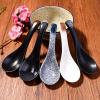 Cerficer Japanese Ceramic Soup Spoon Set of 5, 5.3" Reactive Glaze Ramen Spoons with Deep Bowl, Sturdy Porcelain Spoons for Pho, Wonton & Miso Soup, Artisan Asian Dinnerware, Dishwasher Safe view 2