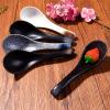 Cerficer Japanese Ceramic Soup Spoon Set of 5, 5.3" Reactive Glaze Ramen Spoons with Deep Bowl, Sturdy Porcelain Spoons for Pho, Wonton & Miso Soup, Artisan Asian Dinnerware, Dishwasher Safe view 4