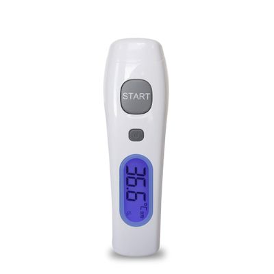 No Touch Infrared Forehead Thermometer, Non-Contact Digital Thermometer Suitable for Baby and Adult, Instant Temperature Checker, Body Mode Thermometer (White)