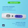 No Touch Infrared Forehead Thermometer, Non-Contact Digital Thermometer Suitable for Baby and Adult, Instant Temperature Checker, Body Mode Thermometer (White) view 4