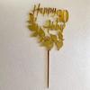 Personalised Name Age Cake Topper, Laurel Wreath, Customized Age, Happy Birthday, Custom Party Sign, Table Decorations, Cupcake Decor, Cake Centerpiece, 20th 30th 40th 50th 60th 70th 80th Cake Toppers view 4