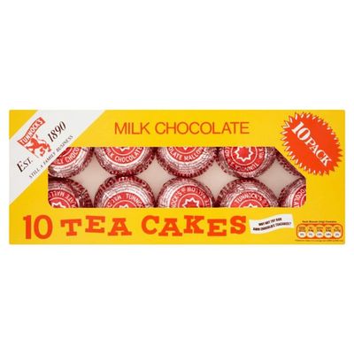 Tunnocks Milk Chocolate Tea Cakes - (1 Pack of 10 Cakes)