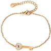 Bracelet Jewelry Bracelet Stainless Steel Chain Bracelet Key Cubic Zirconia Gold Bracelet Female Jewelry Gift view 1