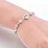Bracelet Jewelry Stainless Steel Bracelet Heart-Shaped Silver Bracelet And Women S Bracelet Snap Clasp Bracelet Jewelry Wedding Gift Bracelet view 2