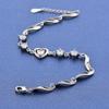 Bracelet Jewelry Stainless Steel Bracelet Heart-Shaped Silver Bracelet And Women S Bracelet Snap Clasp Bracelet Jewelry Wedding Gift Bracelet view 3