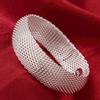 Bracelet Jewelry Silver Big Closed Net Bracelet Round Shape Silver Bracelet Jewelry view 4