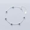 Bracelet Jewelry S925 Silver Bracelet Ladies Small Silver Ball Bracelet Glossy Peas Hand Jewelry view 2