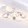 Bracelet Jewelry S925 Silver Sika Deer Bracelet Ladies Pink Diamond Bracelet Bracelet Jewelry view 2