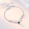 Bracelet Jewelry S925 Silver Sika Deer Bracelet Ladies Pink Diamond Bracelet Bracelet Jewelry view 3
