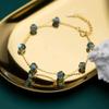 Bracelet Jewelry S925 Silver Bracelet Faceted Synthetic Crystal Bracelet Gold Plated Bracelet view 3