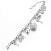 Bracelet Jewelry Bracelet Silver Love Heart And Key Charm Bracelet And Bracelet Ladies Stainless Steel Bracelet Jewelry Making Wedding Bracelet view 2