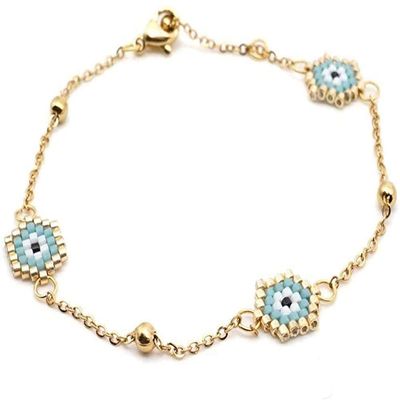 Bracelet Jewelry Bracelets Evil Eye Bracelet For Women Pulseras Mujer Jewelry Insta Bijoux Stainless Steel Gold Chain