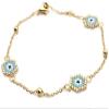 Bracelet Jewelry Bracelets Evil Eye Bracelet For Women Pulseras Mujer Jewelry Insta Bijoux Stainless Steel Gold Chain view 1