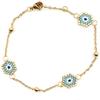 Bracelet Jewelry Bracelets Evil Eye Bracelet For Women Pulseras Mujer Jewelry Insta Bijoux Stainless Steel Gold Chain view 2