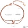 Bracelet Jewelry Stainless Steel Bracelet Trendy Style Double-Layer Charm Bracelet Ladies Stainless Steel Bohemian Summer Jewelry view 2