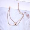 Bracelet Jewelry Stainless Steel Bracelet Trendy Style Double-Layer Charm Bracelet Ladies Stainless Steel Bohemian Summer Jewelry view 4