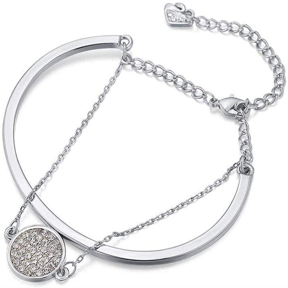 Bracelet Jewelry Bracelet Bracelets Wristband Two-In-One Crystal Bracelet Elegant Female Diamond Bracelet
